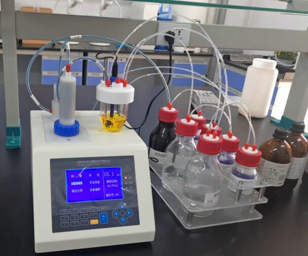 安徽皖東化工購買我公司卡爾費休水分測定儀檢測樹脂中的水分